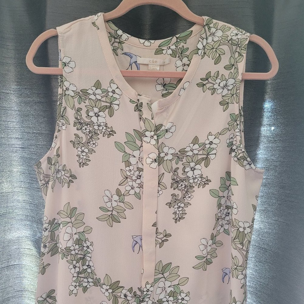 C & E pink tank top